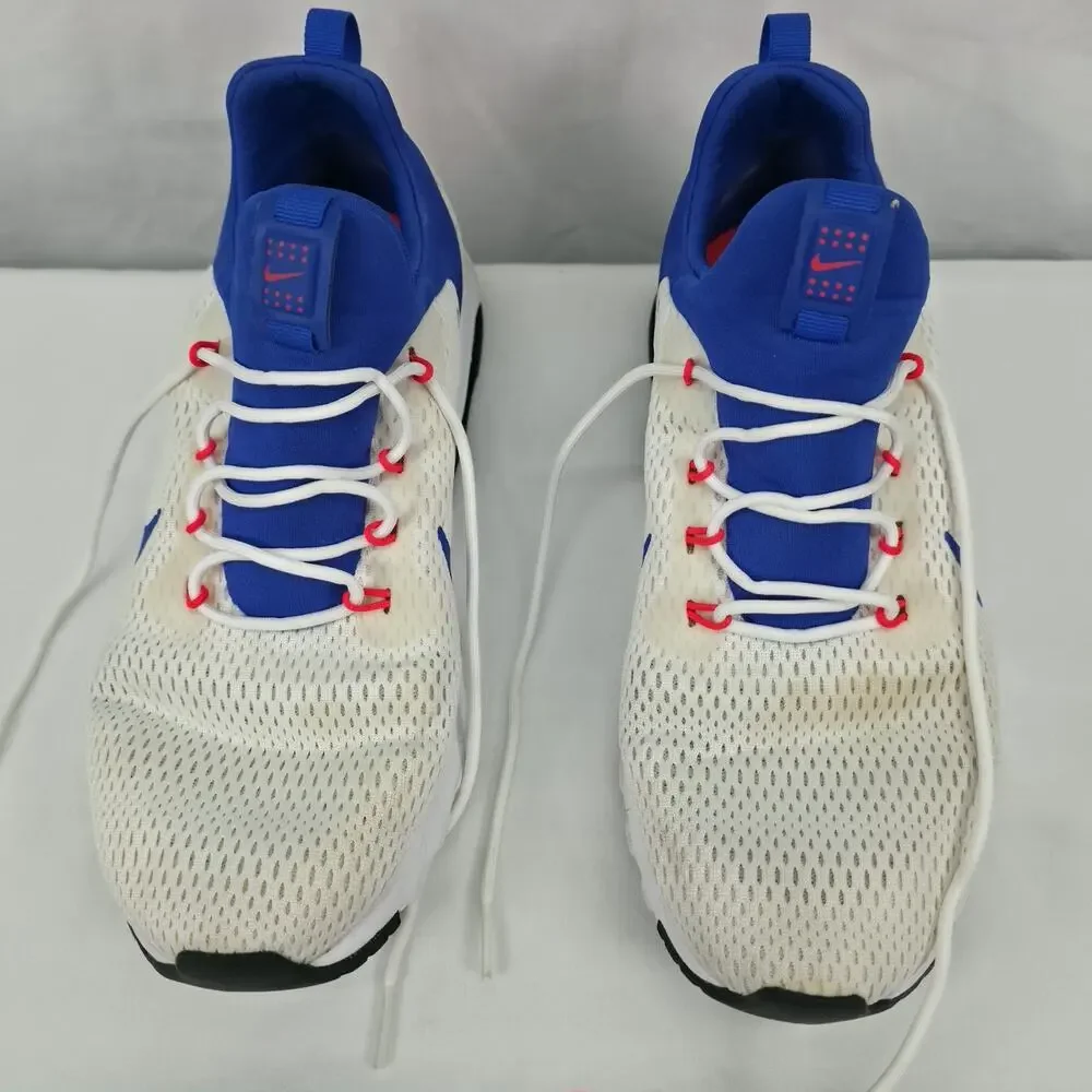 Nike Womens Air Max Motion Racer 2 Running Shoes White Blue Red Size 9.5
